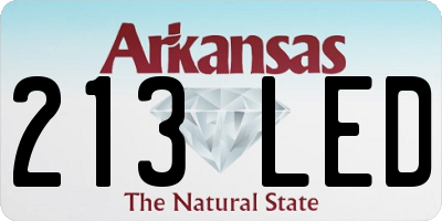 AR license plate 213LED