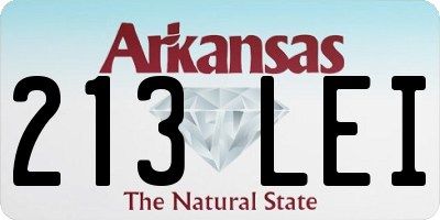 AR license plate 213LEI