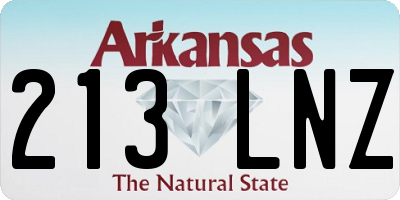 AR license plate 213LNZ