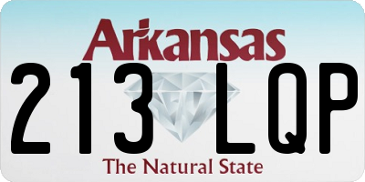 AR license plate 213LQP