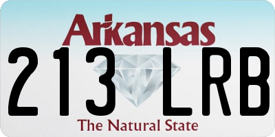 AR license plate 213LRB