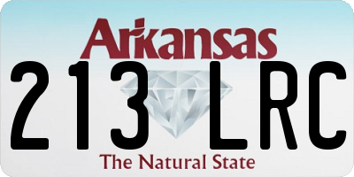 AR license plate 213LRC