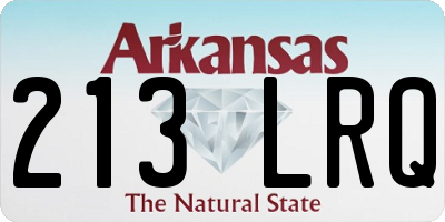 AR license plate 213LRQ