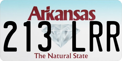 AR license plate 213LRR