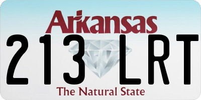 AR license plate 213LRT