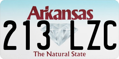 AR license plate 213LZC