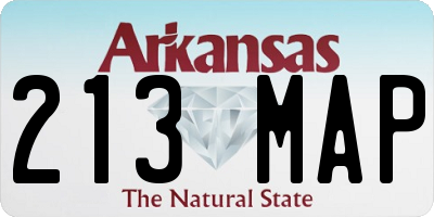 AR license plate 213MAP