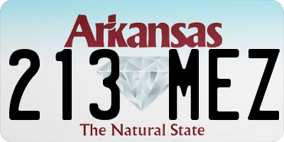 AR license plate 213MEZ