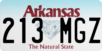 AR license plate 213MGZ