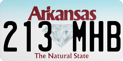 AR license plate 213MHB