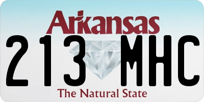 AR license plate 213MHC