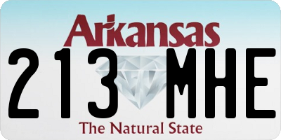 AR license plate 213MHE