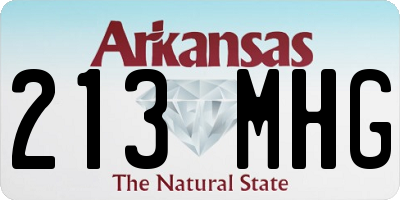 AR license plate 213MHG