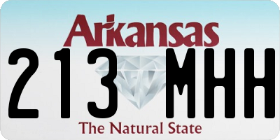 AR license plate 213MHH