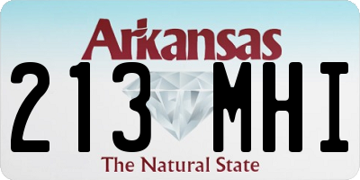 AR license plate 213MHI