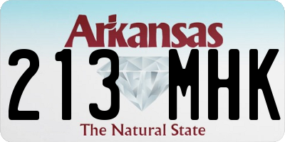 AR license plate 213MHK