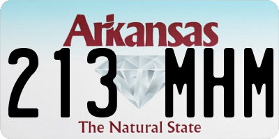 AR license plate 213MHM