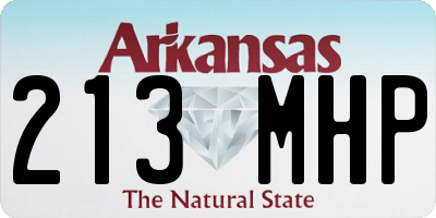 AR license plate 213MHP