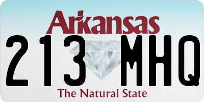 AR license plate 213MHQ