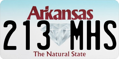AR license plate 213MHS