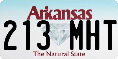 AR license plate 213MHT