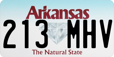 AR license plate 213MHV
