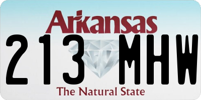 AR license plate 213MHW