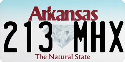 AR license plate 213MHX