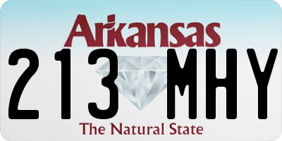 AR license plate 213MHY