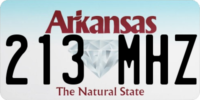 AR license plate 213MHZ