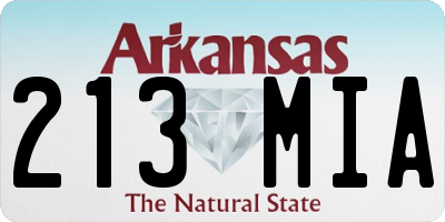 AR license plate 213MIA
