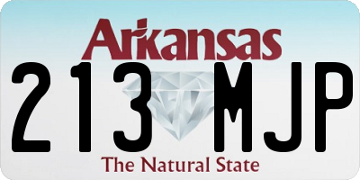 AR license plate 213MJP