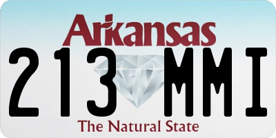 AR license plate 213MMI