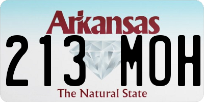 AR license plate 213MOH