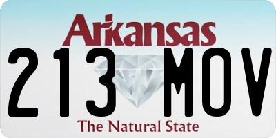 AR license plate 213MOV