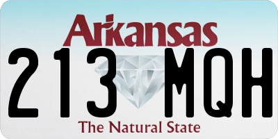 AR license plate 213MQH