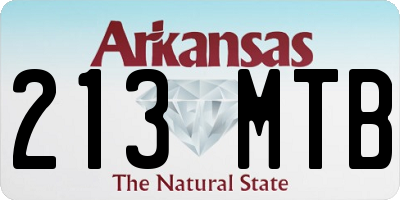 AR license plate 213MTB