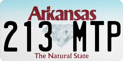 AR license plate 213MTP