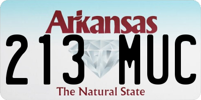 AR license plate 213MUC