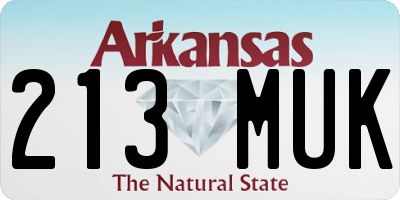 AR license plate 213MUK