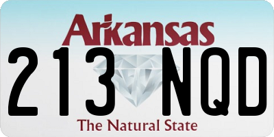 AR license plate 213NQD