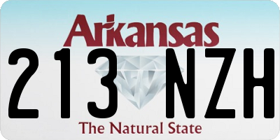 AR license plate 213NZH