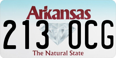 AR license plate 213OCG