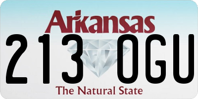 AR license plate 213OGU