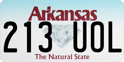 AR license plate 213UOL