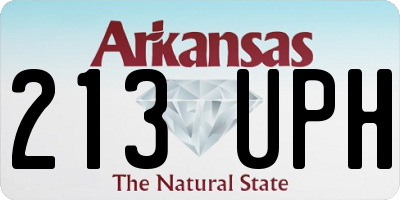 AR license plate 213UPH