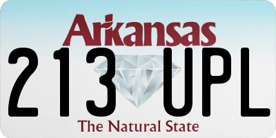 AR license plate 213UPL