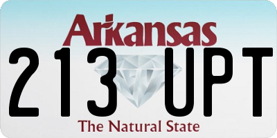 AR license plate 213UPT