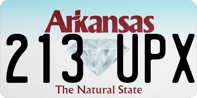 AR license plate 213UPX
