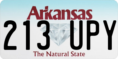 AR license plate 213UPY